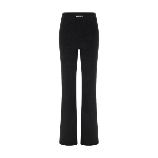 Guess Γυναικείο παντελόνι Flaminia Ribbed Flare Pants